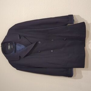 Vintage Melton US Navy Peacoat Navy Blue Wool Size Large